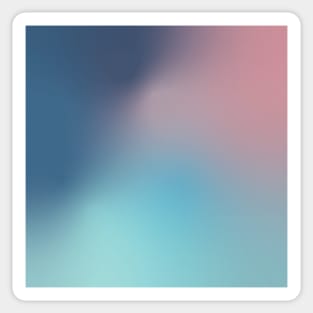 Cool Blue Purple and Pink Gradient Sticker